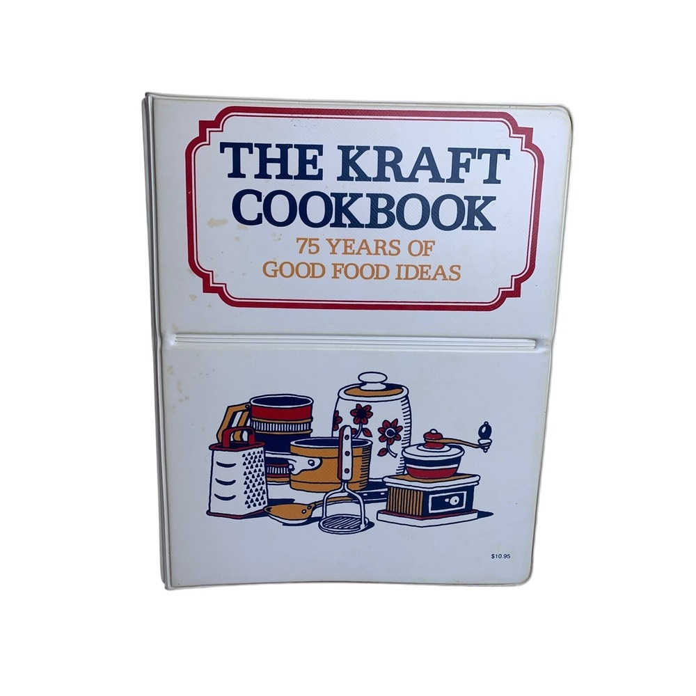 Vintage 1978 The Kraft Cookbook‎ 75 Years of Good Food Ideas 3-Ring Binder Retro